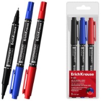 Set Markere Erich Krause P-80 двухсторонние 3pcs (53423)