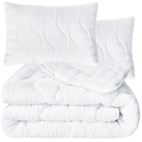 Set plapumă cu pernă MobiCasa CLOUD DREAM 200x220/50x70cm White