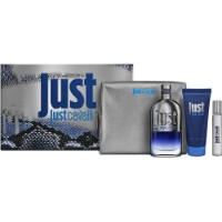 Парфюмерный набор для него Roberto Cavalli Just Him EDT 90ml +  EDT 15ml + Shower Gel 100ml 