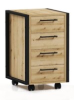 Тумба ML-Mobila Лофт ОП 451 450 Черный/Дуб Евок Прибежный