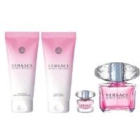 Парфюмерный набор для неё Versace Bright Crystal EDT 90ml + EDT 5ml + Shower Gel 100ml + Body Lotion 100ml