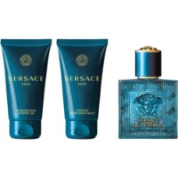 Парфюмерный набор для него Versace Eros Pour Homme EDT 50ml + Shower Gel 50ml + Aftershave Balm 50ml