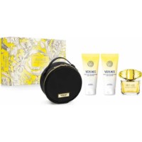 Парфюмерный набор для неё Versace Yellow Diamond EDT 90ml + Shower Gel 100ml + Body Lotion 100ml + Bag