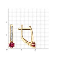 Серьги SOLOVOV JEWELRY 51-220-02413-2 2,36gr фото №3 — интернет-магазин Desire.md