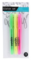 Набор маркеров WriteWell  3pcs неон (52403)