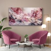 Pictură ArtShop Pink And Pale Gray Colors 80x40cm (PA308-M-PL)