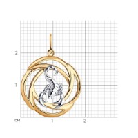 Pandantiv SOLOVOV JEWELRY 93-130-01292-1 1,71gr imaginea #3 — magazin online Desire.md