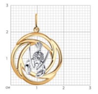 Подвеска SOLOVOV JEWELRY 93-130-01288-1 1,68gr фото №2 — интернет-магазин Desire.md