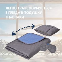 Plapumă MobiCasa TRAVEL 35x35/120x180cm Grafit/Jeans SET06.13/30.353512.ID imaginea #3 — magazin online Desire.md