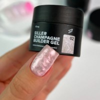 Gel de construcție Siller Champagne Builder Gel 02 15ml imaginea #2 — magazin online Desire.md