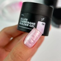 Gel de construcție Siller Champagne Builder Gel 04 15ml imaginea #2 — magazin online Desire.md