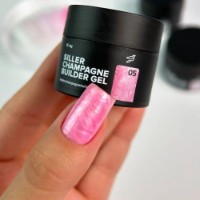 Gel de construcție Siller Champagne Builder Gel 05 15ml imaginea #2 — magazin online Desire.md