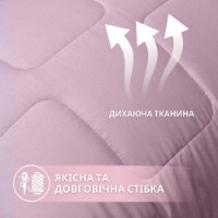 Set plapumă cu pernă MobiCasa WOMEN TIME 140x210/50x70cm Gri/Pudra imaginea #3 — magazin online Desire.md