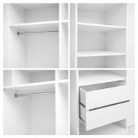 Dulap Mashtab FLEXO M5 12246/S12266/D12267/S12266 1500x530x2200mm White/Rockfort imaginea #2 — magazin online Desire.md