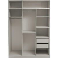 Dulap Mashtab FLEXO M5 12251/S12268/D12269/S12268 1500x530x2200mm Cashmere/Grey imaginea #2 — magazin online Desire.md