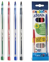Набор ручек Carioca Sfera Flowpack 4colors (53273)