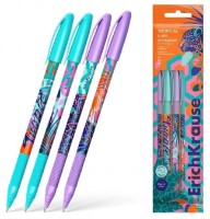 Набор ручек Erich Krause U-109 Stick&Grip Tropical 4pcs Blue (54535)