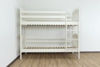 Pat etajat copii MobiCasa Donald (etajat) 90x200cm White imaginea #2 — magazin online Desire.md