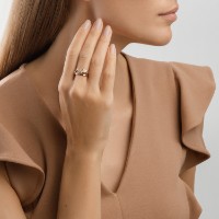 Inel din aur cu zirconii Sokolov 018486 s.20,5 2,75g imaginea #3 — magazin online Desire.md