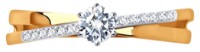 Кольцо из золота с фианитами Sokolov 018790 s.17 1,75g фото №3 — интернет-магазин Desire.md