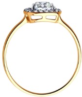 Inel din aur cu zirconii Sokolov 019015 s.17 1,51g imaginea #5 — magazin online Desire.md