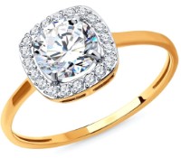 Inel din aur cu zirconii Sokolov 019015 s.17 1,51g