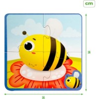 Puzzle Lisciani Montessori Baby Touch 24pcs (92680) imaginea #2 — magazin online Desire.md