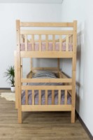 Двухъярусная кровать MobiCasa Grizzly(etajat)  90x200cm Natur фото №2 — интернет-магазин Desire.md