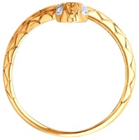 Inel din aur cu zirconii Sokolov 019624 s.18,5 2,86g imaginea #2 — magazin online Desire.md