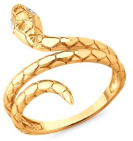 Inel din aur cu zirconii Sokolov 019624 s.18,5 2,86g