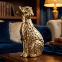 Статуэтка H&S Golden Leopard 19X10X6cm аллюминий (55258) фото №2 — интернет-магазин Desire.md