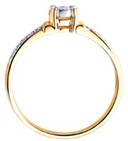 Кольцо из золота с бриллиантами Sokolov 1011800 s.16,5 1,87g фото №5 — интернет-магазин Desire.md