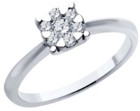 Кольцо из комбинированного золота с бриллиантами Sokolov 1012490-3 s.16,5 2,63g