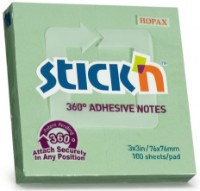 Hârtie de notițe Stick'n Adhesive Notes Green 100pcs (21552)