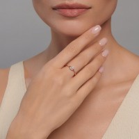 Кольцо из золота с бриллиантами Sokolov 1012558 s.16,5 1,44g фото №3 — интернет-магазин Desire.md