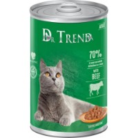 Hrană umedă pentru pisici Dr.Trend Beef Adult All Breeds 400g 