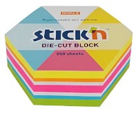 Hârtie de notițe Stick'n Hexagon 250pcs (21827)