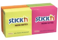 Hârtie de notițe Stick'n Neon 100p/12pcs (21332)