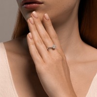 Кольцо из белого золота с бриллиантами Sokolov 1012682-3 s.16,5 2,24g фото №4 — интернет-магазин Desire.md