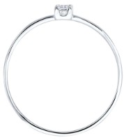 Inel din aur alb cu diamant Sokolov 1012877-3-5 s.17,5 0,91g imaginea #2 — magazin online Desire.md