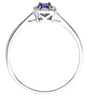 Кольцо из белого золота с бриллиантами и танзанитом Sokolov 6014169-3 s.16 1,42g фото №3 — интернет-магазин Desire.md