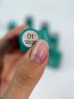 Top pentru gel-lac Siller Colour Top Shimmer №01 8ml imaginea #2 — magazin online Desire.md
