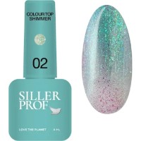 Top pentru gel-lac Siller Colour Top Shimmer №02 8ml
