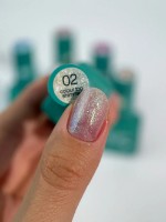 Top pentru gel-lac Siller Colour Top Shimmer №02 8ml imaginea #2 — magazin online Desire.md