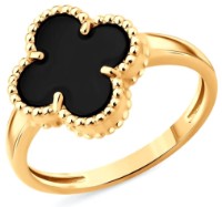 Inel din aur cu onix Sokolov 717202 s.17,5 2,66g