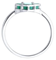 Кольцо из серебра с малахитом Sokolov 83010265 s.17 1,82gr фото №3 — интернет-магазин Desire.md