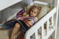 Pat etajat copii MobiCasa Garfield 80x180cm White imaginea #2 — magazin online Desire.md