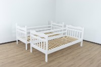 Pat etajat copii MobiCasa Luna (etajat) 90x200cm White imaginea #3 — magazin online Desire.md