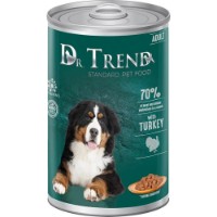Hrană umedă pentru câini Dr.Trend Turkey Adult All Breeds 1250g
