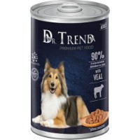 Hrană umedă pentru câini Dr.Trend Veal Adult All Breeds 400g 